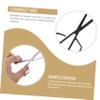 OATIPHO Stainless Steel Nose Hair Scissors Trimming Tool 2-Piece Manual Eyebrow and Beard Scissors Set for Men and Women Precision Grooming Kit for Facial Hair view 4