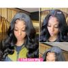 13X4 HD Lace Front Wig 100% Human Hair Body Wave 360 Transparent Lace Wig With 4X4 Closure Pre-Plucked Hairline 180% Density Natural Color view 2