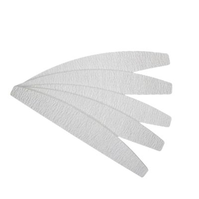 BESTYASH Grey Half-Moon Nail File 10-Piece Set Professional Grit Nail Sanding Boards for Manicure and Pedicure Washable and Sturdy