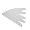 BESTYASH Grey Half-Moon Nail File 10-Piece Set Professional Grit Nail Sanding Boards for Manicure and Pedicure Washable and Sturdy view 1