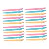 DEARMAMY 24pcs Material Eyebrow Razor Manual Razor for Both Women Men Easy Storage Eyebrow Trimmer Minimalist Design Colour Mixture Grooming Tool view 1