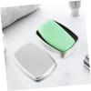 CONGARTENO 3pcs Wear-Resistant Aluminum Soap Box Portable Multi-Functional Storage Case for Travel Food-Grade Soap Holder for Bar Cosmetics and Samples Leak Design view 2
