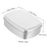CONGARTENO 3pcs Wear-Resistant Aluminum Soap Box Portable Multi-Functional Storage Case for Travel Food-Grade Soap Holder for Bar Cosmetics and Samples Leak Design view 3