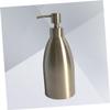 MAGICLULU Empty Stainless Steel Refillable Liquid Soap Container Shampoo Bottle Convenient Hand Pump Dispenser for Lotion and Shower Gel Silver view 3
