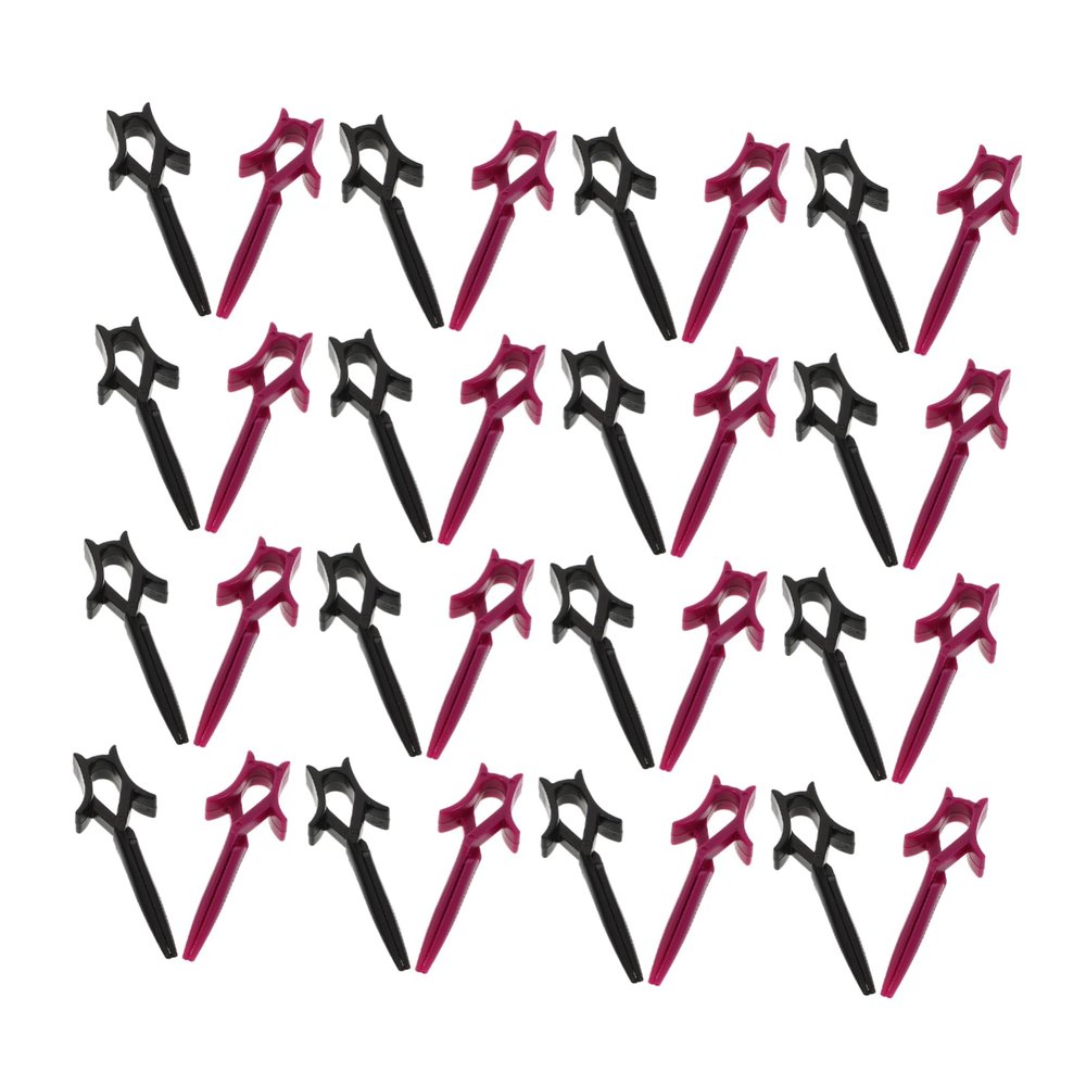 PACKOVE Hairdressing Clip Collection Hot Clip Styling for Hair Perm Curlers Hair Salon Tools Grip Sectioning