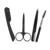 BIUDECO 1 Set Eyebrow Trimming Kit Professional Eyebrow Razor Scissors Tweezers Brush for Precise Shaping Compact Ergonomic Design present for Makeup Enthusiasts view 1