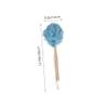 BESTYASH Long Handle Back Scrubber Bath Brush Set 2-Piece Exfoliating Bathing Tool for Adults Soft Mesh Body Cleaner for Shower and Bath view 2
