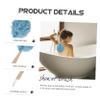 BESTYASH Long Handle Back Scrubber Bath Brush Set 2-Piece Exfoliating Bathing Tool for Adults Soft Mesh Body Cleaner for Shower and Bath view 3