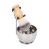 Men Grooming Kit | Stainless Steel Grooming Brush & Bowl Set | Portable Grooming Accessories for Home/Travel/Salon | Rustproof & Sturdy view 2