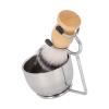 Men Grooming Kit | Stainless Steel Grooming Brush & Bowl Set | Portable Grooming Accessories for Home/Travel/Salon | Rustproof & Sturdy view 3