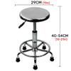Adjustable Stool, Stainless Steel Stool, Heavy Duty Round Work Stools, Stainless Steel Material, Designed Ergonomics, Non-Slip Foot Pads, Silver for Meeting Living Room (C - Lifting Height 60-84CM) view 2