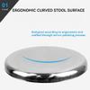 Adjustable Stool, Stainless Steel Stool, Heavy Duty Round Work Stools, Stainless Steel Material, Designed Ergonomics, Non-Slip Foot Pads, Silver for Meeting Living Room (C - Lifting Height 60-84CM) view 3