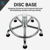 Adjustable Stool, Stainless Steel Stool, Heavy Duty Round Work Stools, Stainless Steel Material, Designed Ergonomics, Non-Slip Foot Pads, Silver for Meeting Living Room (C - Lifting Height 60-84CM) view 4