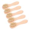 DEARMAMY 5pcs Face Cleansing Brush Gentle Facial Scrub Brush for Women Men Handhold Skin Care Tool Exfoliating Wooden view 1