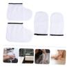PartyKindom 4pcs Paraffin Wax Mitts and Booties Set Moisturizing Heat Therapy Cover for Hands and Feet for Home Use view 4