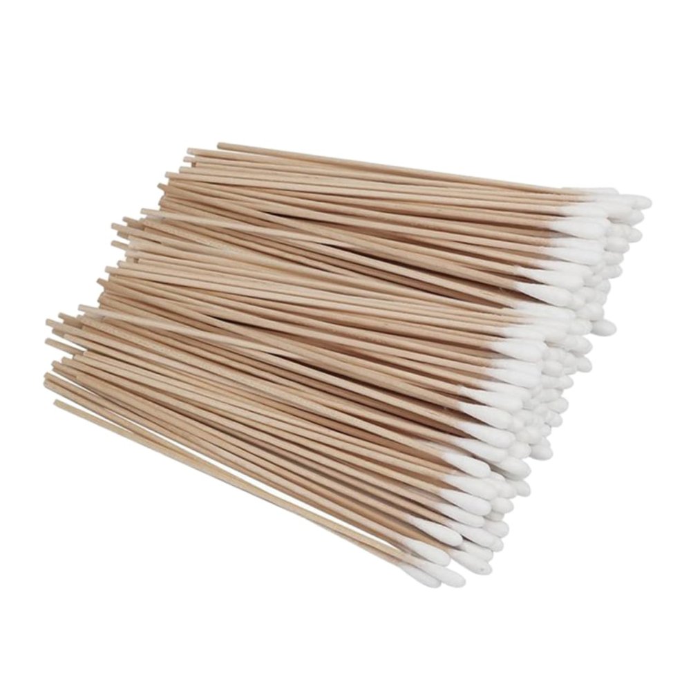 ARTSEWPLY 600pcs PET Cleaning Cotton Swabs Single Head Wooden Swabs for Dog and Cat Ear Cleaning Soft and Thick for PET Care