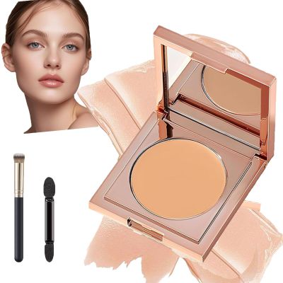Colored Clay CC Undereye Corrector,2025 New Under Eye Concealer Color Corrector for Dark Circles with Brush, Conceal Hydrating Dark Circles (1PCS-Natural)