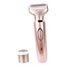 DEARMAMY Rechargeable Removal Device for Women 2-in-1 Bikini Trimmer Body Hair Shaver Waterproof Easy to Clean Painless Hair Cutter for Home Use view 1