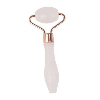 DEARMAMY Jade Stone Face Roller Portable Skin Care Tool for White Jade Roller for Aging and Smoother Skin Lightweight and Easy to Use for Travel