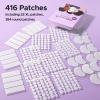 LitBear Acne Pimple Patches, 6 Sizes 596 Patches Hydrocolloid Face & Body Zit Stickers, XL Contoured Strips for Large Breakouts, Thin/Thick Dots with Tea Tree, Witch Hazel & Calendula Oil view 3