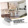 VALICLUD 8pcs Long Handle Cleaning Brush Head Brush Replacement Head Accessory for Cleaning Replacement Gray view 4