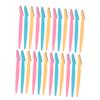 SHERCHPRY 24pcs Eyebrow Razor Manual Trimmer Colour Mixture Shaving Tool for Shaping view 1