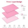 Etercycle Disposable Nail Mats - 50Pcs Fordable Nail Art Table Mats for Table Acrylic Nail Practice Sheet, 3 Ply Waterproof 13" X 18" Clean Pads Nail Art Accessories (Pink) view 2