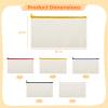 50 Canvas Zipper Pouches, Blank Diy Makeup Bags, 8.1 X 4.7 In Travel Toiletry Bags For Storage, Crafts & Essentials view 2