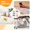 50 Canvas Zipper Pouches, Blank Diy Makeup Bags, 8.1 X 4.7 In Travel Toiletry Bags For Storage, Crafts & Essentials view 3