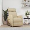 Massage Chair Cream Fabric, Home Office Relax Recliner, Massaging Electric Chairs for Body, Relaxing Heat and Therapy, Plywood, Iron, Foam view 1
