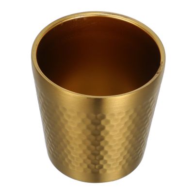 Gogogmee Stainless Steel Shaving Bowl for Men Reusable Shave Bowl with Stylish Hammered Design for Daily Use Enhances Lathering Efficiency and Grip Shaving Supply Bathroom Decor