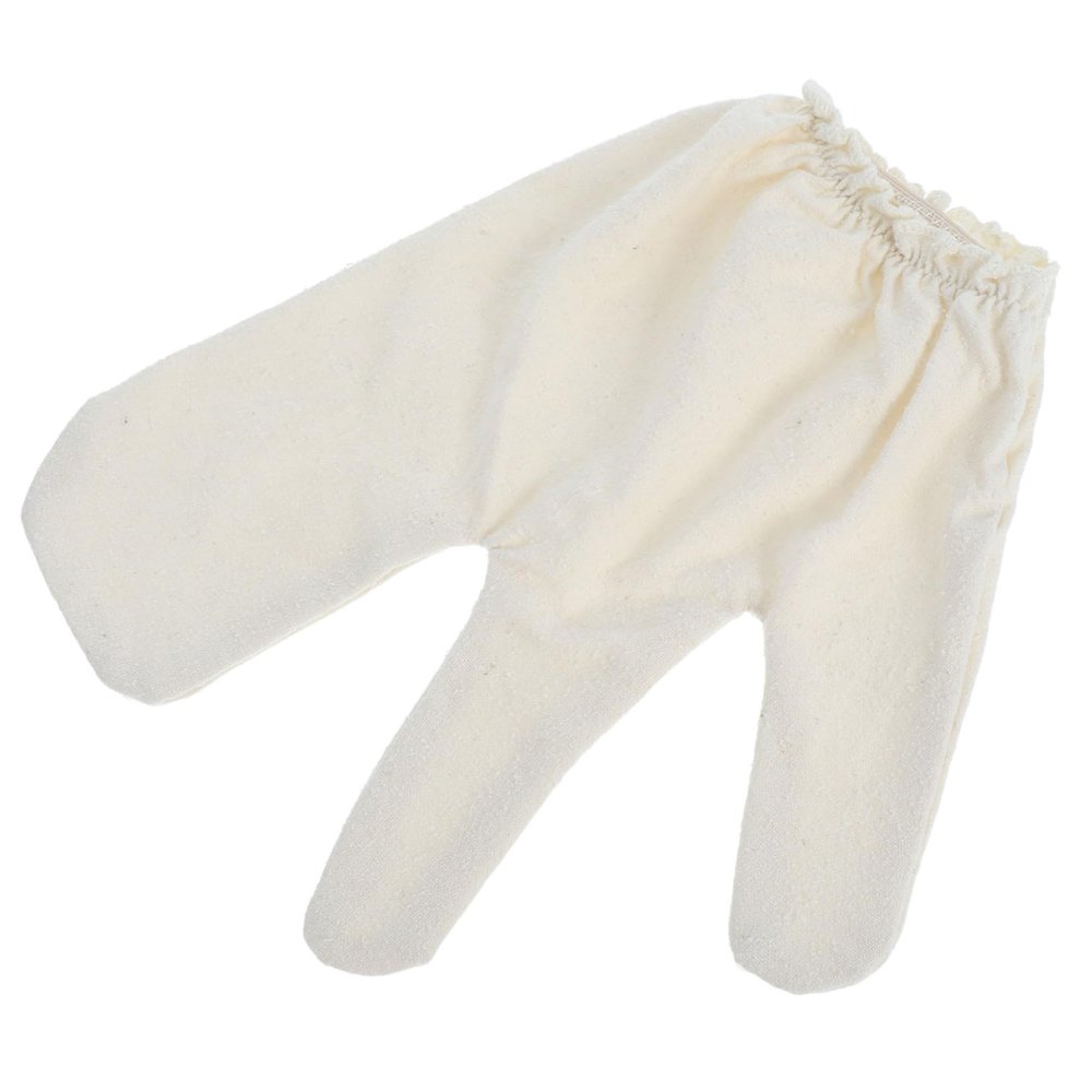 Beaupretty Body Exfoliator Glove Silk Two-finger Scrub Mitt for Deep Exfoliation and Massage for Spa and Shower Use for Men and Women