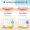LitBear Acne Pimple Patches, 8 Sizes 428 Patches Hydrocolloid Face & Body Zit Stickers, XL Contoured Strips for Large Breakouts, Thin/Thick Dots with Tea Tree, Witch Hazel & Calendula Oil view 2