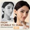 Rechargeable Facial Hair Remover for Women: 2 in 1 Electric Eyebrow and Facial Hair Remover - Suitable for Middle-aged Womens Eyebrow, Chin, and Cheek Trimming - with Built-in LED Light (Gold) view 4