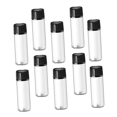 VALICLUD 24pcs Mini Glass Bottles Travel Containers for Oils and Design Sealed Caps