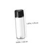 VALICLUD 24pcs Mini Glass Bottles Travel Containers for Oils and Design Sealed Caps view 2