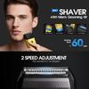 DSP 4-in-1 Men's Grooming Kit, Manscape Adjustable Beard Trimmer, Body Trimmer, Nose Hair Trimmer & Foil Shaver, IPX7 Waterproof, LED Display, Cordless for Face & Body, for Home, Gift for Men view 4