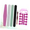 BESTYASH 7pcs Nail Art Tools Manicure and Pedicure Nail Files Cuticle Fork and Cleaning Brush Portable Kit for Home and Travel Use view 3