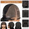 Alipearl Body Wave Lace Front Wigs Human Hair Pre Plucked Pre Cut Glueless Wig 7x5 HD Transparent Lace Frontal Wigs Human Hair for Black Women 200 Density 18 Inch view 3