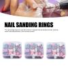 150 Pcs Nail Sanding Rings | High - grade Sand Stone for Electric Nail Drill | Dead Skin & Callus Reducer/Home Pedicure Kit | Includes Mandrel Bit view 2