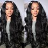 Alipearl Body Wave Lace Front Wigs Human Hair Pre Plucked Pre Cut Glueless Wig 7x5 HD Transparent Lace Frontal Wigs Human Hair for Black Women 200 Density 22 Inch view 1