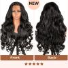 Alipearl Body Wave Lace Front Wigs Human Hair Pre Plucked Pre Cut Glueless Wig 7x5 HD Transparent Lace Frontal Wigs Human Hair for Black Women 200 Density 22 Inch view 2