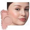 HHLTOH Single Nude Beige Matte Powder Blush Palette Face Makeup, Blush for Looks Younger Cheeks, Monochrome Cream Blushes Lightweight Long Lasting, Blush for Women All Skin Tones Paleta de, 02 view 1