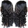 13x4 Lace Front Wigs Human Hair Glueless Wigs Human Hair Pre Plucked with Baby Hair Human Hair for Black Women Bouncy Curl Wig Natural Color (150% Density, 24inch) view 1