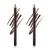 2 Pack 24 hr Waterproof Eyeliner Double Sharpenable Eye Pencil, 2 in 1 Eyeliner and Eyebrow Pencil, No Smudging, Fading, Smooth and Easy to Color (02# Dark Brown) view 1