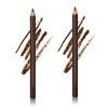 2 Pack 24 hr Waterproof Eyeliner Double Sharpenable Eye Pencil, 2 in 1 Eyeliner and Eyebrow Pencil, No Smudging, Fading, Smooth and Easy to Color (03# Brown) view 1