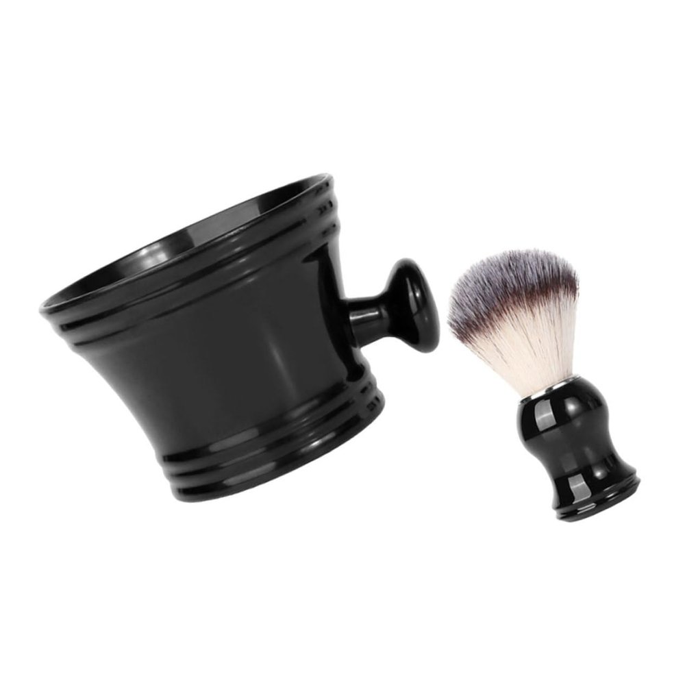 CALLARON Male Shaving Accessories Beard Brush Shaving Bowl Kit for Beard and Mustache Care