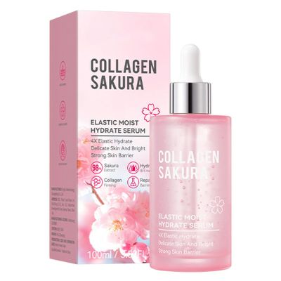Aislor 1Pc 100ML Hydrating Face Essence for Women Girls Natural Moisturizer Deep Nourishment Lightweight Non Greasy Skincare Dry Skin Repair Sakura Essence One Size