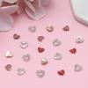 40Pcs Valentine's Day Heart Charms for Nails, 3D Love Hearts Valentines Nail Charms Gems Chrome Heart Nail Charms Flat Back Rhinestones Shiny Nails Jewels Charms for Women Girls DIY Decoration view 4