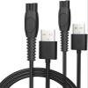 2Packs Charger Cord Series 9000 7000 5000 3000 MG9510 MG7910 MG5910 One Blade Shaver USB Adapter Cable view 1